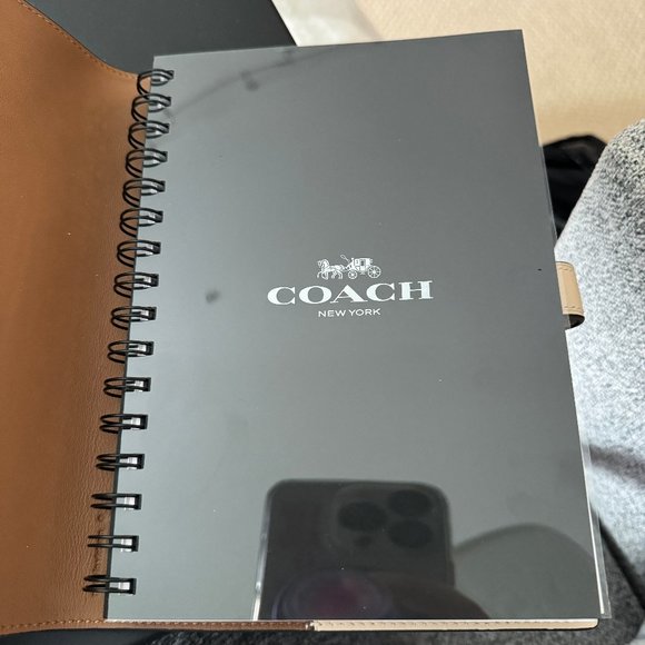 NWT Coach x Tom Wesselmann Notebook style# CA519  color B4/IY (Brass/Ivory) - Picture 5 of 9